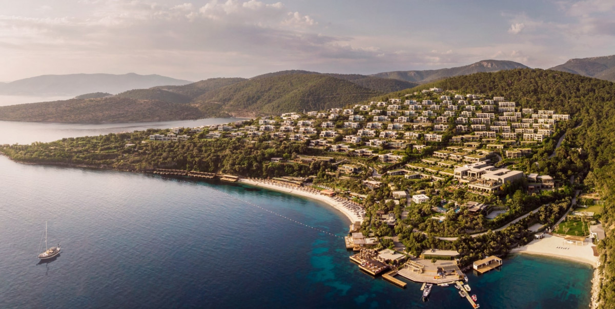 Bodrum yeşil ada manzarası