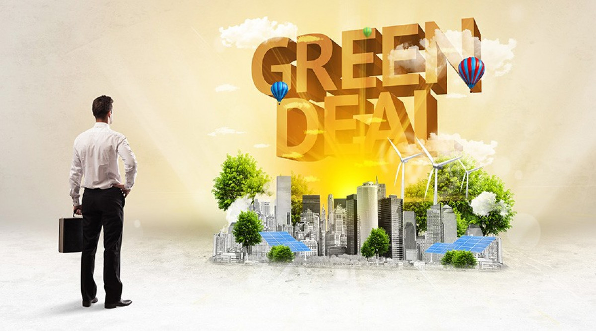 Yeşil Şehire bakan adam