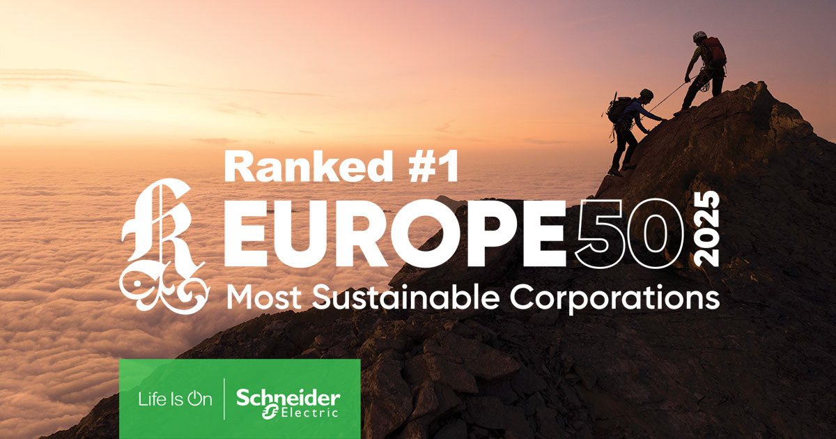 Schneider Electric, Corporate Knights tarafından Avrupa'nın En Sürdürülebilir Şirketi Seçildi
