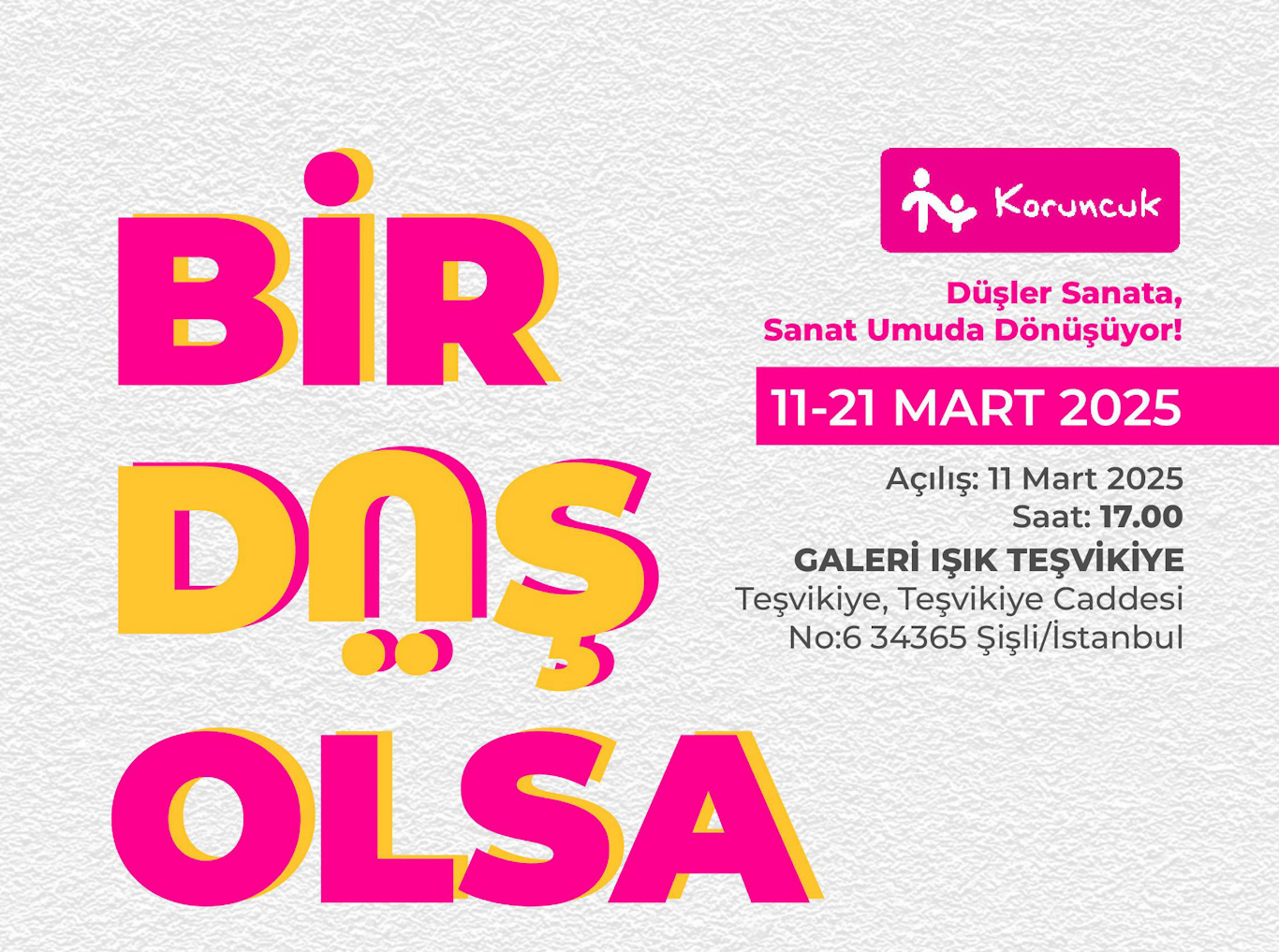 Koruncuk Vakfı Sergisi, Ziyaretçilerini Bekliyor