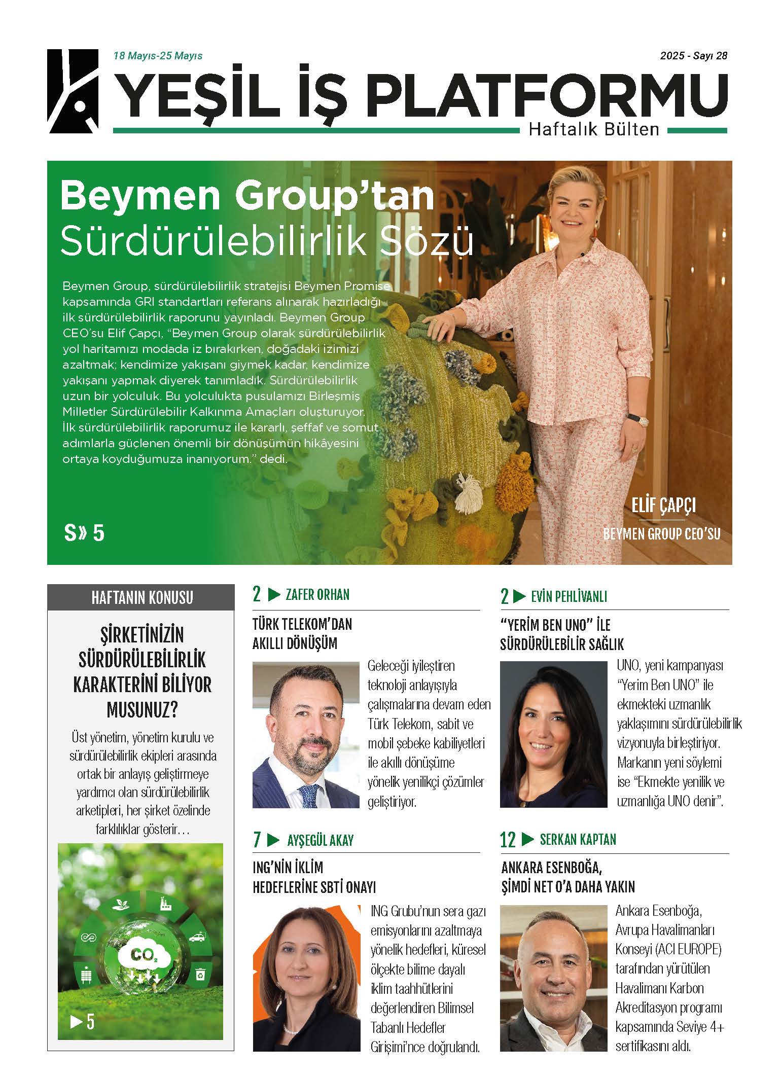 Yeşil İş Platformu 28. Sayı