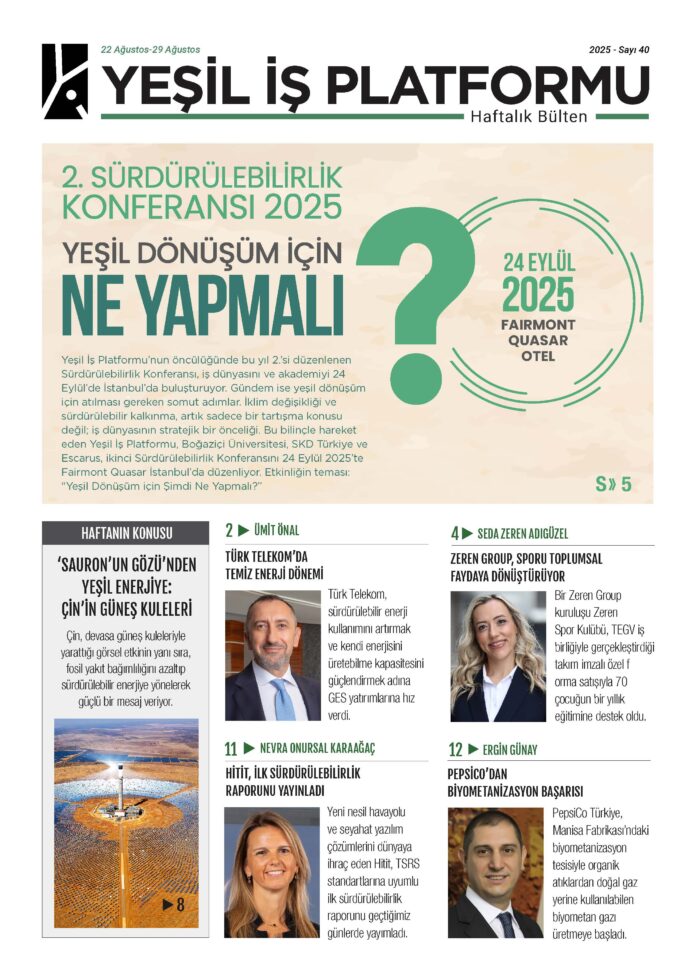 Yeşil İş Platformu 29 Ağustos