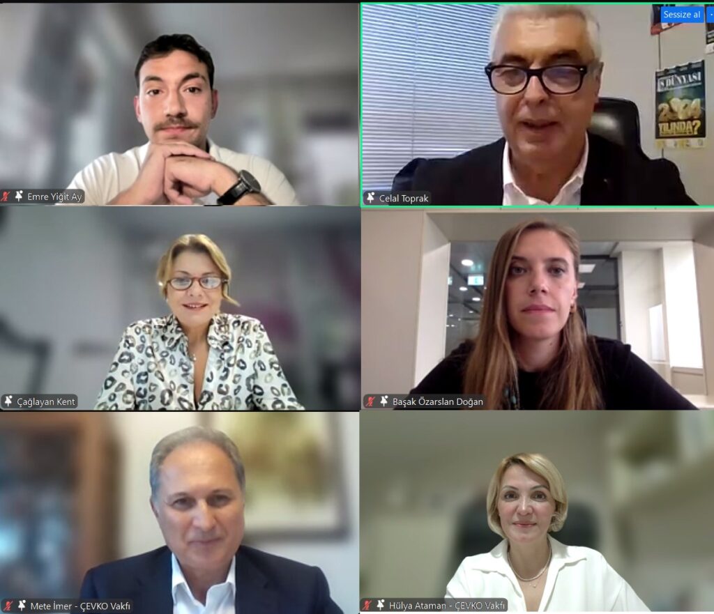 ÇEVKO Vakfı’nın, Küresel Isınma Kurultayı Komitesi iş birliğiyle düzenlediği çevrim içi söyleşiler.