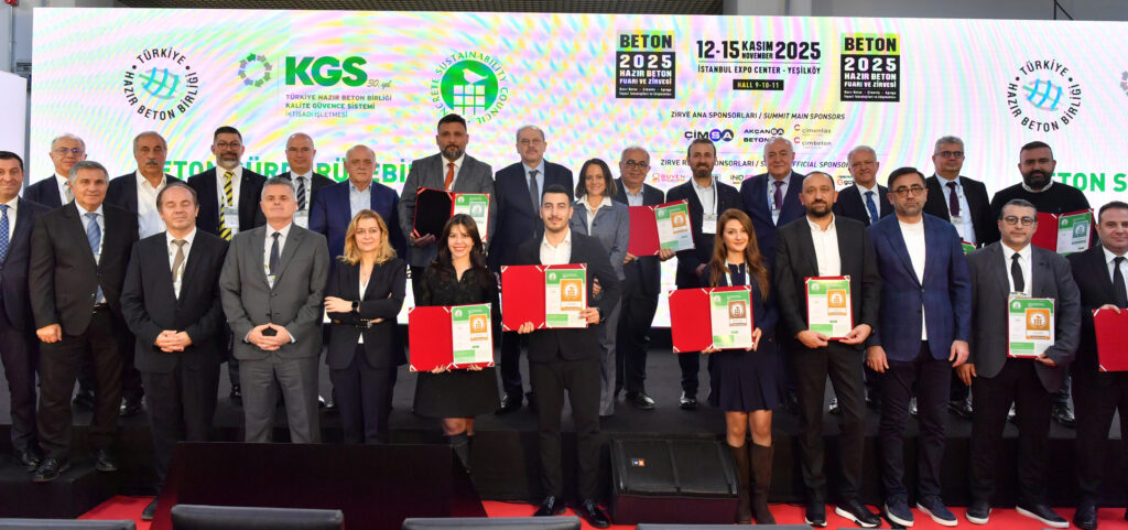 Beton Sürdürülebilirlik Konseyi (CSC) Sertifikası alan tesislere sertifikaları takdim edildi