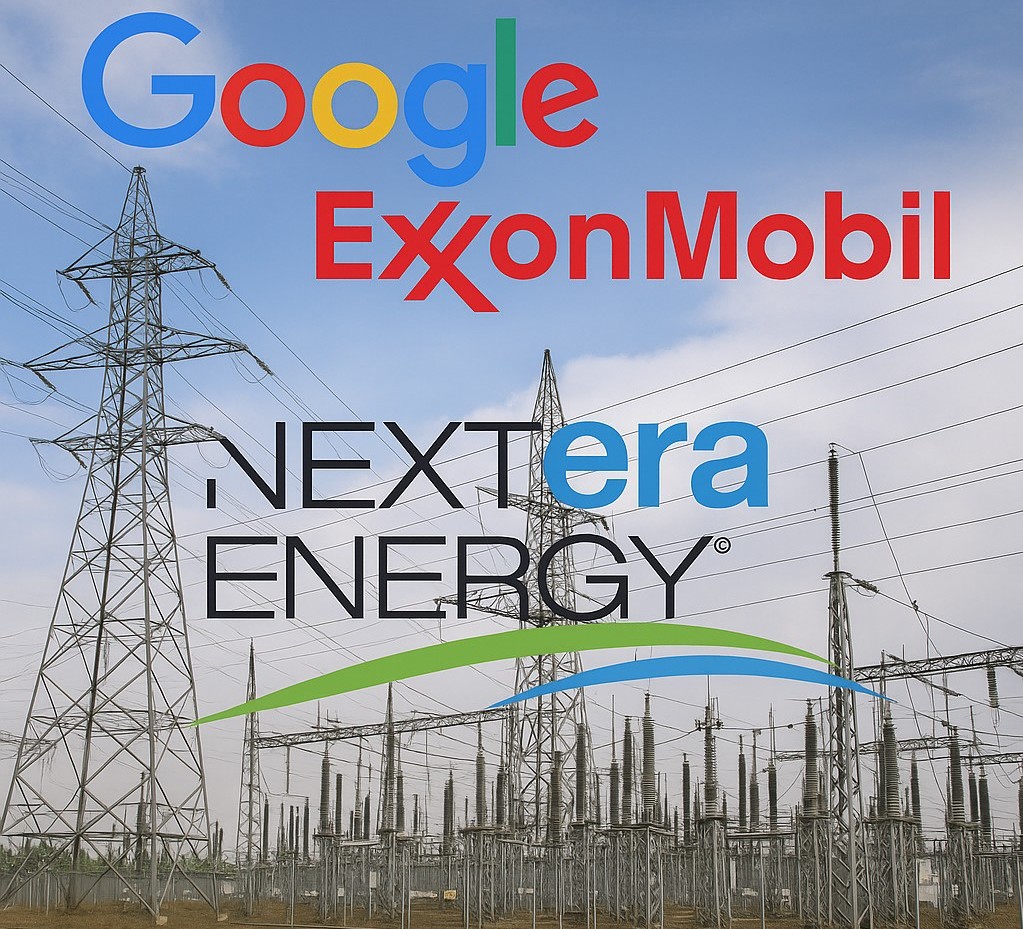 google, exxonMobil, nextera energy