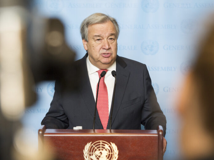 António-Guterres Birleşmiş Milletler Genel Sekreteri António Guterres