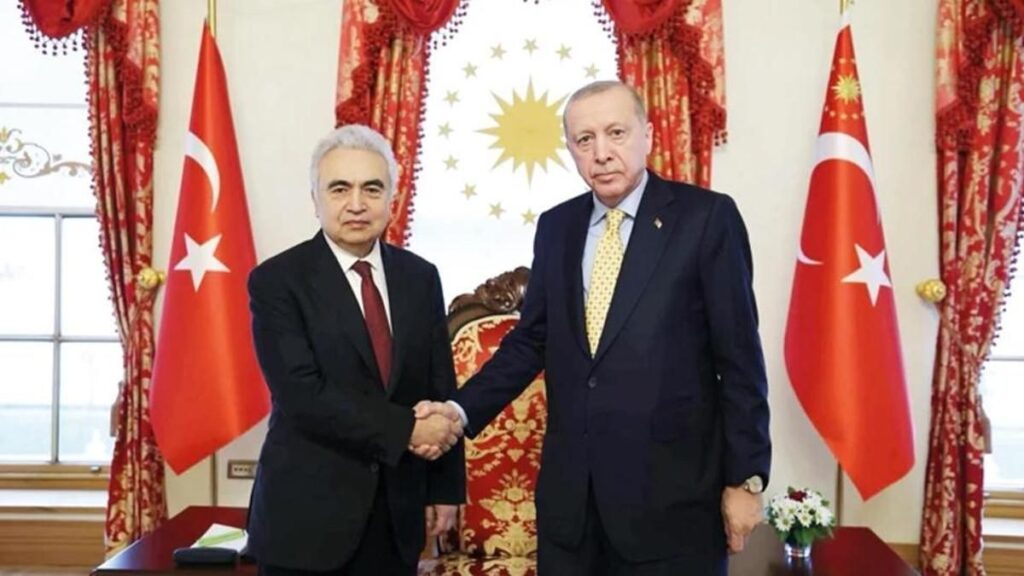 Uluslararası Enerji Ajansı (IEA) Başkanı Fatih Birol ve Cumhurbaşkanı Erdoğan