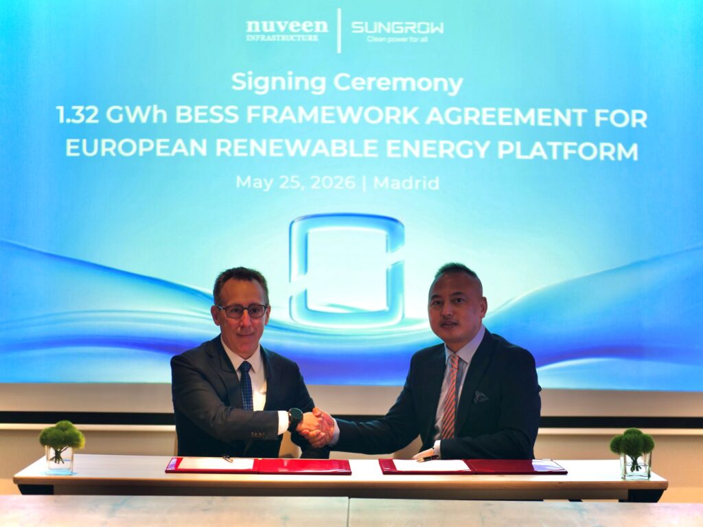Sungrow, Avrupa’da 1,32 GWh’lik Enerji Depolama Anlaşmasına İmza Attı