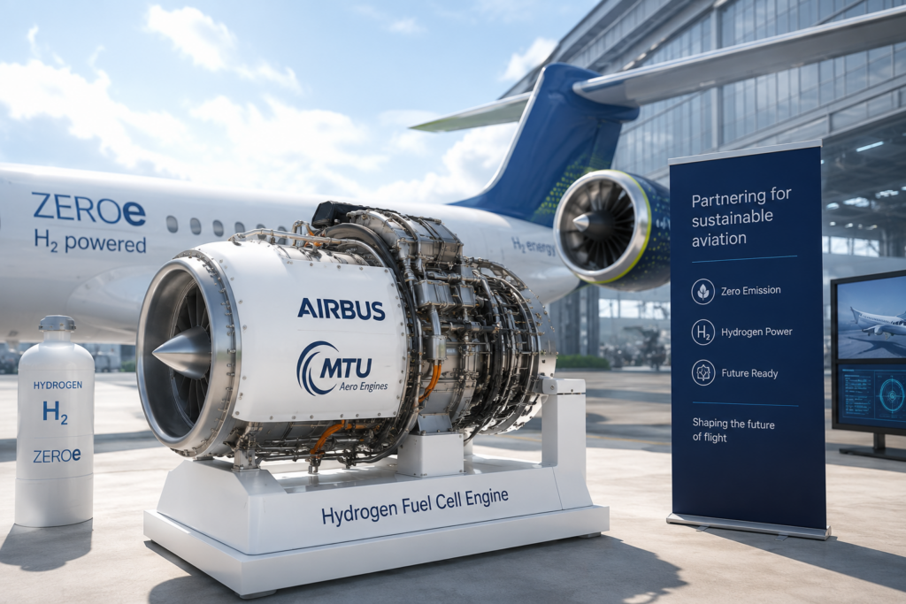 airbus Airbus ve MTU'dan Hidrojenli Uçak Motoru İçin Ortak Girişim
