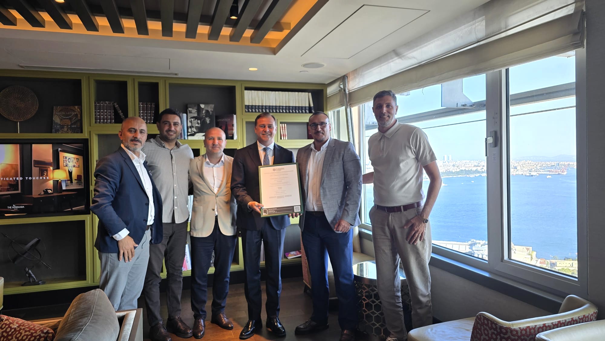 The Marmara Hospitality Group, İstanbul’daki tesislerinin yıllık 14,2 milyon kWh elektrik tüketimi için I-REC sertifikası aldı.